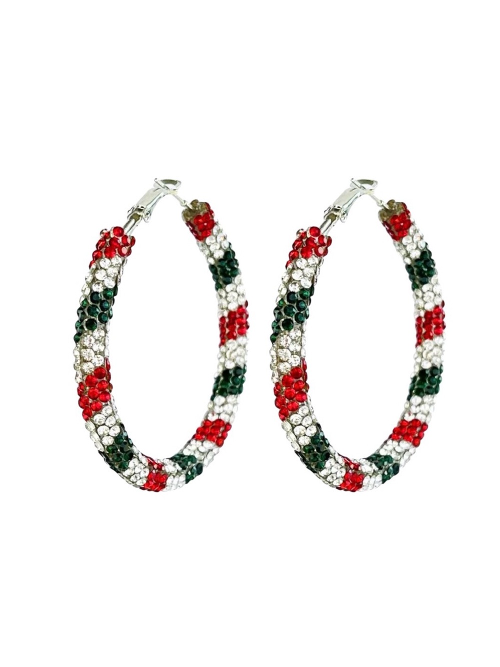 Christmas Hoop Earrings NWT